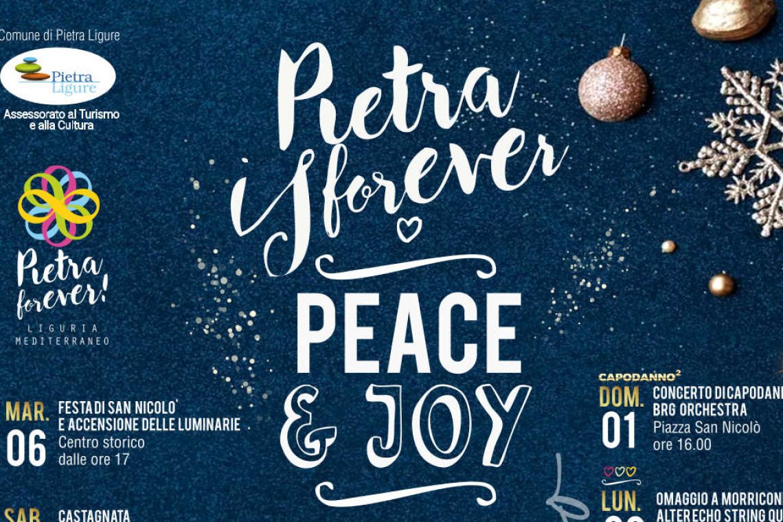 "Pietra is forever Peace&Joy" e Capodanno al "quadrato"